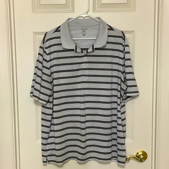 MEN STRIPE POLO SHIRT SIZE 2X - Picture 1 of 3